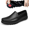 Non-slip comfortable footwear for leisure for leather shoes, plus size, cowhide, soft sole