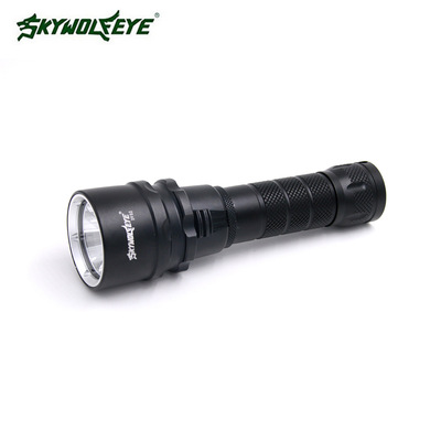 new pattern DV02 diving LED Flashlight diving T6 Flashlight Diving Adventure skywolfeye
