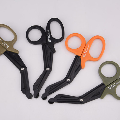 EDC Army Regulation EMT With a fine-tooth Survival rescue scissors Medical care first aid canvas scissors Wilderness survival equipment