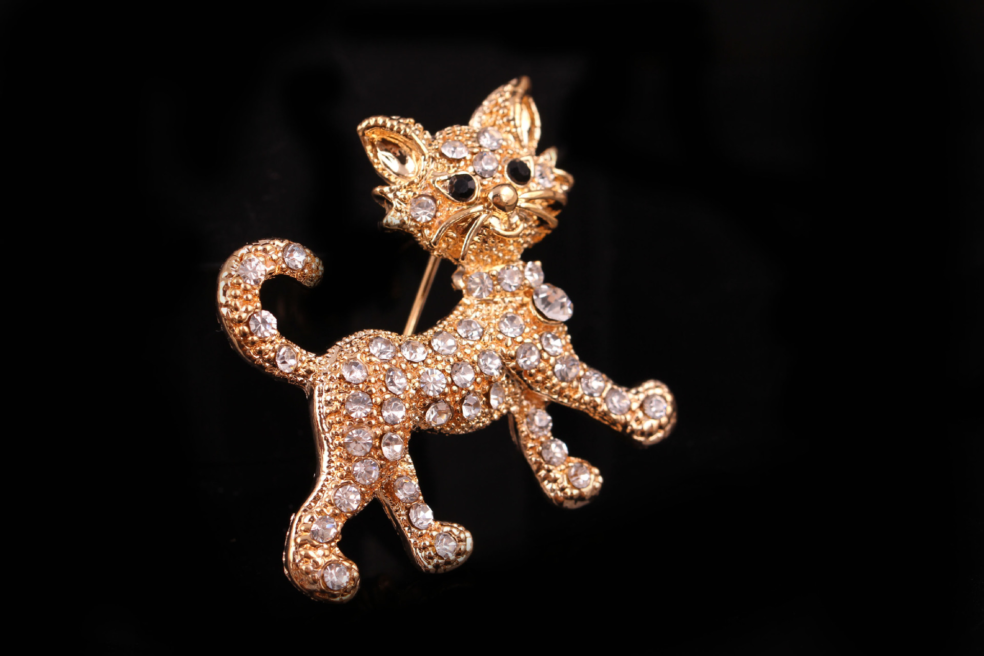 Mode Animal Alliage Incruster Perles Artificielles Strass Femmes Broches display picture 3