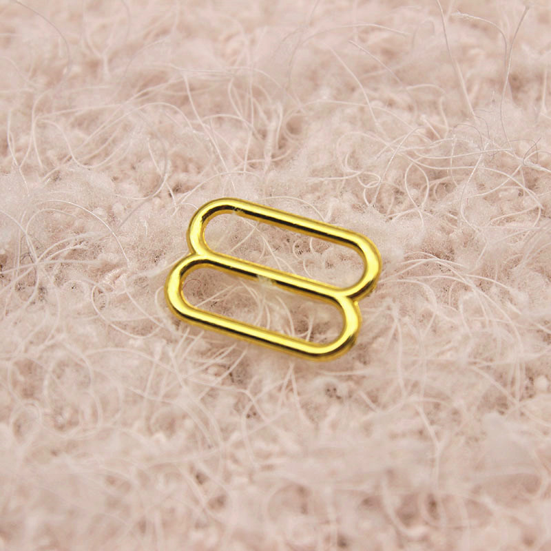 Alloy 8 buckle adjustable buckle metal underwear accessories bra accessories swimwear gold silver gun Black