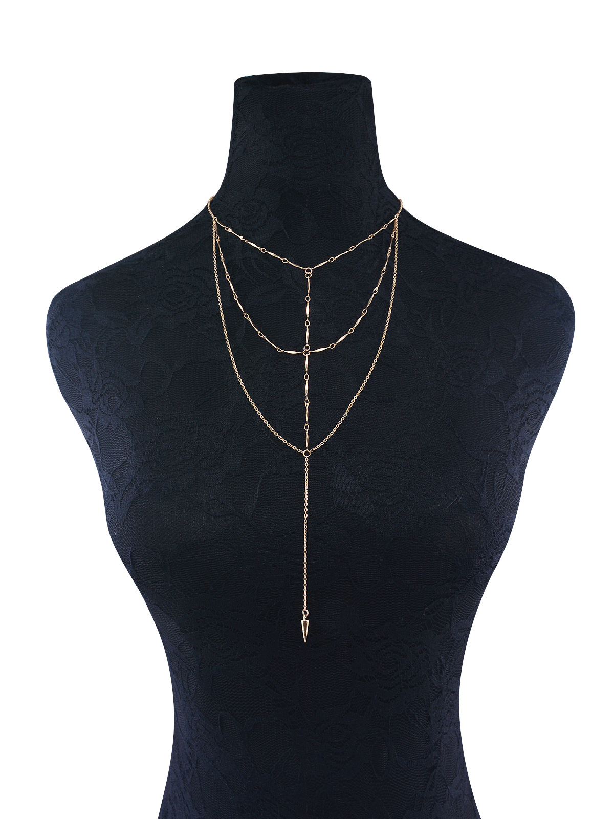 Simple alloy plating necklace (C2115 silver)NHXR1440-C2115 silver