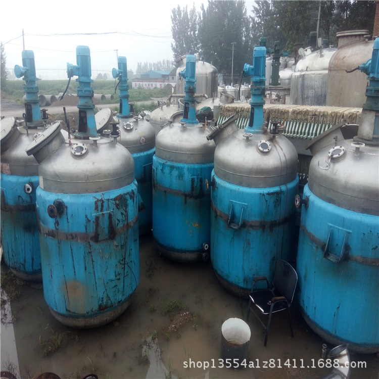 出售二手2吨不锈钢电加热反应釜 二手10吨搪瓷反应釜 高压反应釜