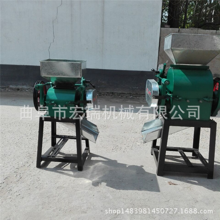 玉米高粱破碎机 花生破碎机 玉米高粱压胚机粮食加工设备3是1宏瑞