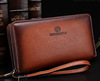 Polyurethane hand loop bag, leather capacious small clutch bag, genuine leather