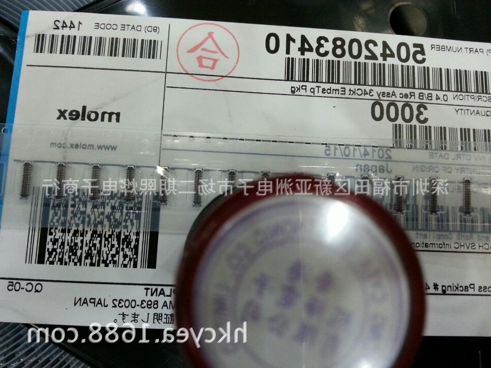504208-3410 母座0.4MM间距 34PIN 小米4连接座5042083410 现货