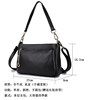 Fashionable leather shoulder bag, one-shoulder bag, Korean style, cowhide, genuine leather