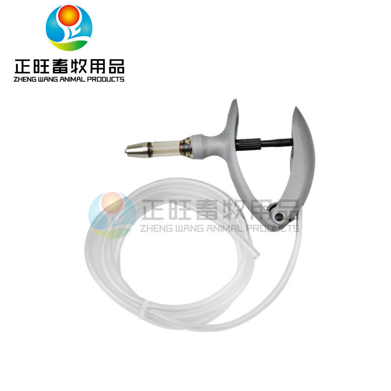 Aguja de inyección veterinaria inyector de vacunas continuo con botella de 2ml / 5ml jeringa tipo botella