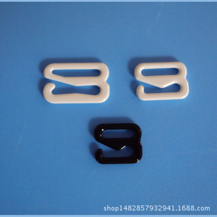 批发金属铁材包胶肩带任意色8 0 9字扣 调节纽扣文胸扣子 内衣扣