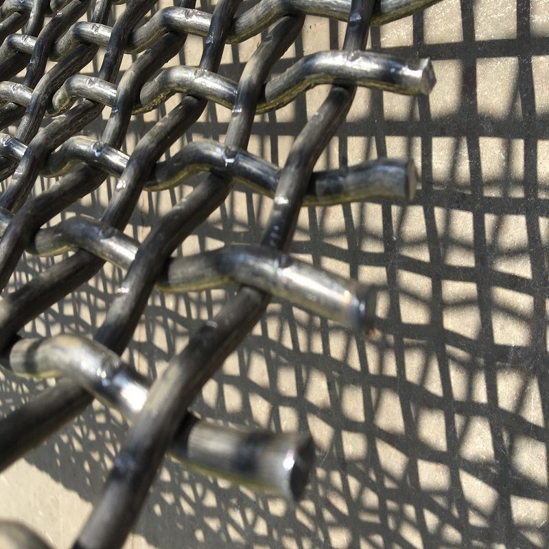 定制重型轧花网 震动筛铁丝网 轧花网 编织网 锰钢矿筛网