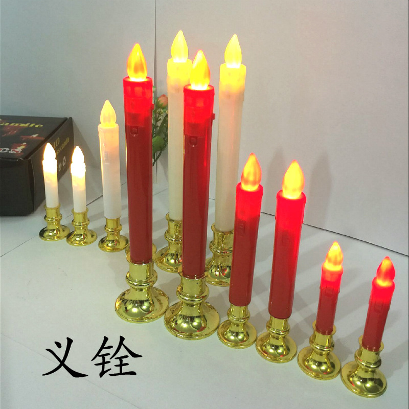 厂家供应长杆电子蜡烛仿真灯婚庆喜庆清明上坟创意货源蜡烛candle|ru