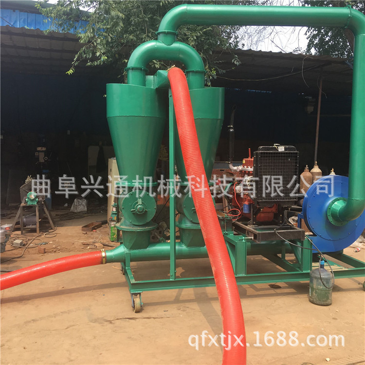 建筑沙子水泥装罐车用长距离气力输送机 玉米打垛装车气力吸粮机