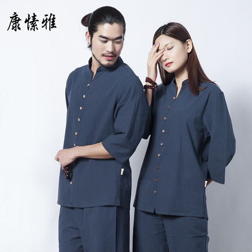 Tai chi kung fu uniforms for men meditation clothes for men yoga master suit 