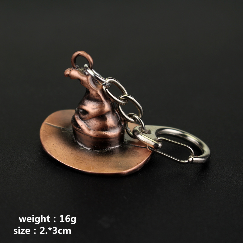 1 Piece Quantity Street Occasion Retro Magic Hat Metal Unisex Bag Pendant Keychain