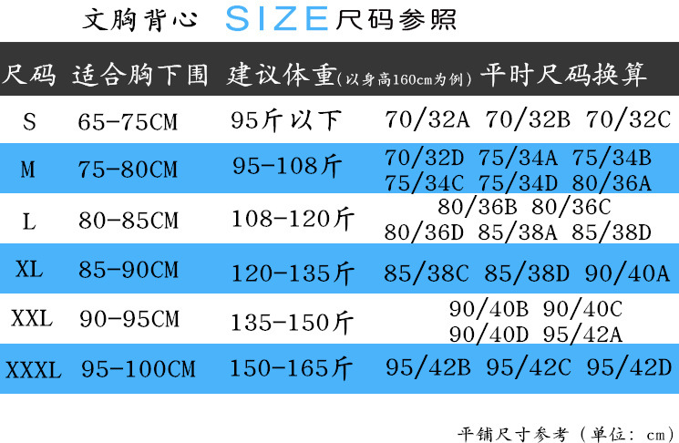文胸尺码标