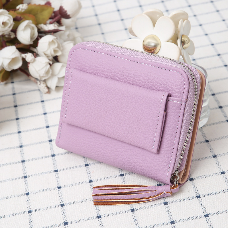 Korean Lychee Pattern Short Wallet display picture 3