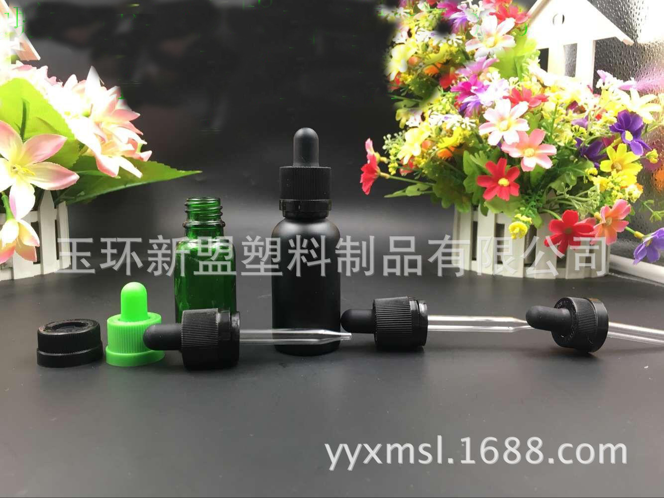 18牙塑料盖精油瓶 防盗压旋盖 压旋盖玻璃塑料瓶厂家大量现货