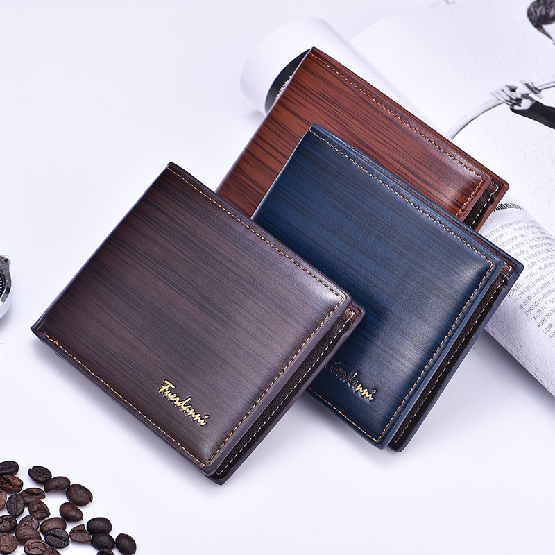 跨境爆款男士短款光面钱包 欧美时尚多卡位软皮夹子 厂家现货批发