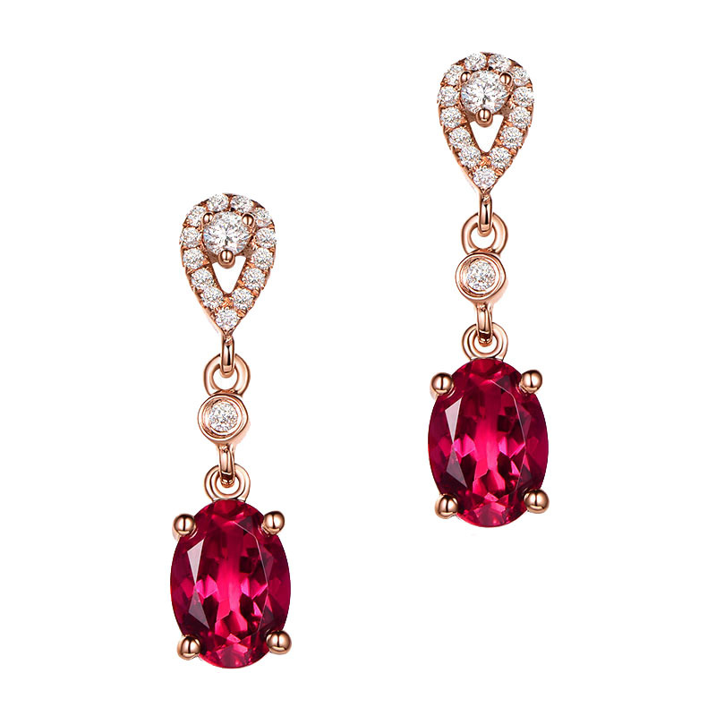 earrings with amethyst