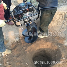 大型挖坑機拖拉機后置式挖坑機可以打動1.5米深電線桿子打洞機11
