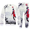 men leisure suit sports class baseball suit 3D digital printing flying dunk cross border brand