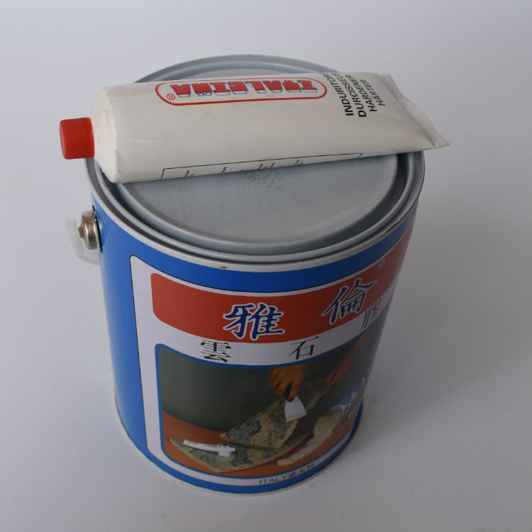 厂家直供雅伦米黄色大理石粘贴胶4L 石材粘贴透明云石胶批发