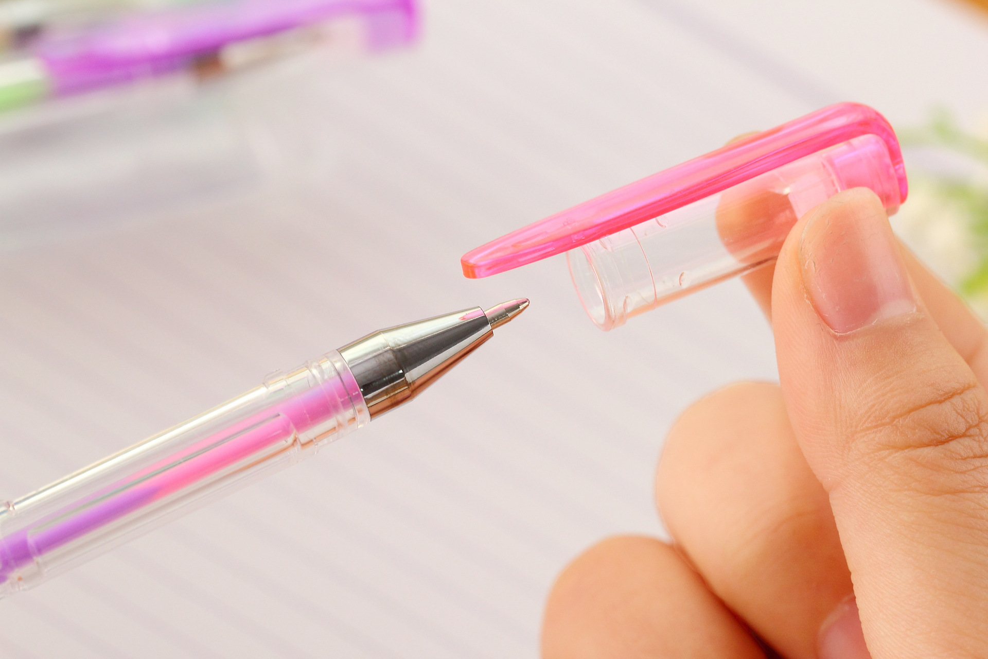 800g Weight Gel Pen Stationery Type 1 Set Quantity Wedding, Graduation, Birthday Occasion Plastic Material Solid Color Pattern Simple Style Style 1 Set Solid Color Wedding Graduation Birthday Plastic Simple Style Gel Pen 8