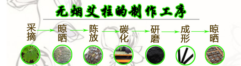 艾柱制作工序