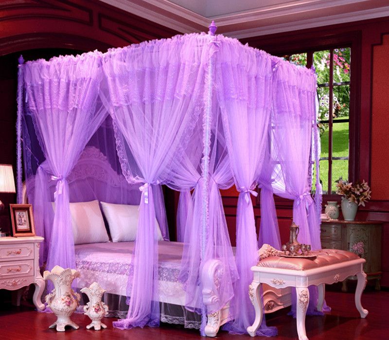 特价豪华宫廷蚊帐三开门方顶蚊帐不锈钢双层加密厂家特价批发|ms