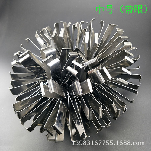 Factory direct sales stainless steel goose feather clip thickened pig hair clip fish bone clip super tight mouth high quality