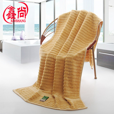 Bamboo fiber Bath towel wholesale Manufactor wave Maoyujin pure cotton thickening Water ripples Teacher's Day gift Bath towel