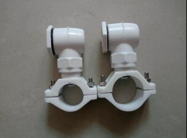 卡扣拐角喷嘴  现货供应 塑料PP拼合孔拐角卡扣实心锥喷嘴喷雾头