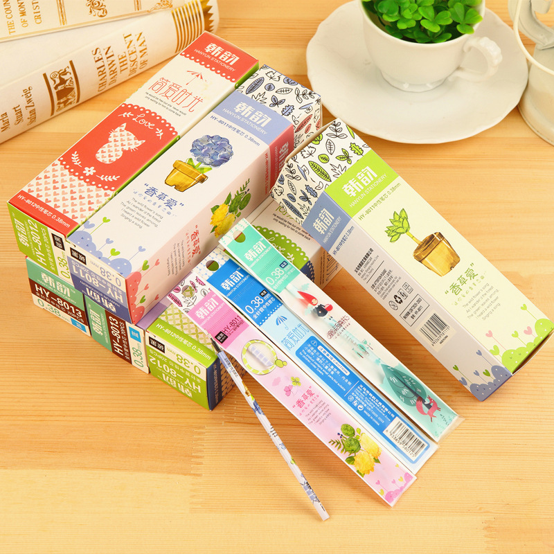 批发学生中性笔芯 0.5黑色全针管水笔替芯0.38签字芯日韩学习文具