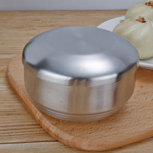 韩式加厚不锈钢碗米饭碗双层防烫隔热小碗汤碗成人家用甜品碗