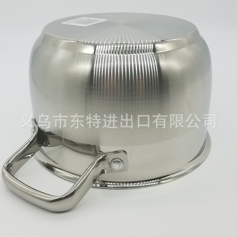 Factory direct sales of stainless steel double-ear soup pot, tea-colored glass lid double-bottom soup pot, high-end gift pot, household soup pot detail image 8