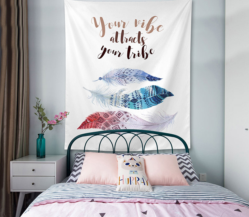 Tapiz Boxi colgando tela de fondo de tela mantel chica corazón dormitorio decoración colgante pintura tapiz Bohemia Toalla de playa