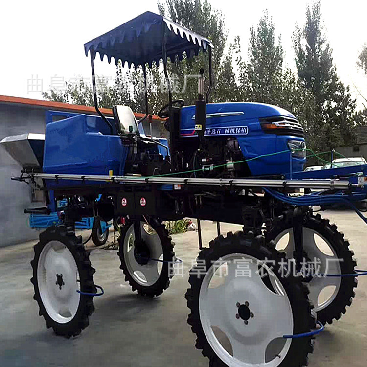 棉花打药机 四轮自走式打药机 大轮水田打药机