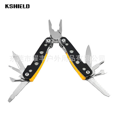 kshield Multi functional knife Foreign trade Stainless steel Folding knife Small gift forceps Multi-function knife pliers