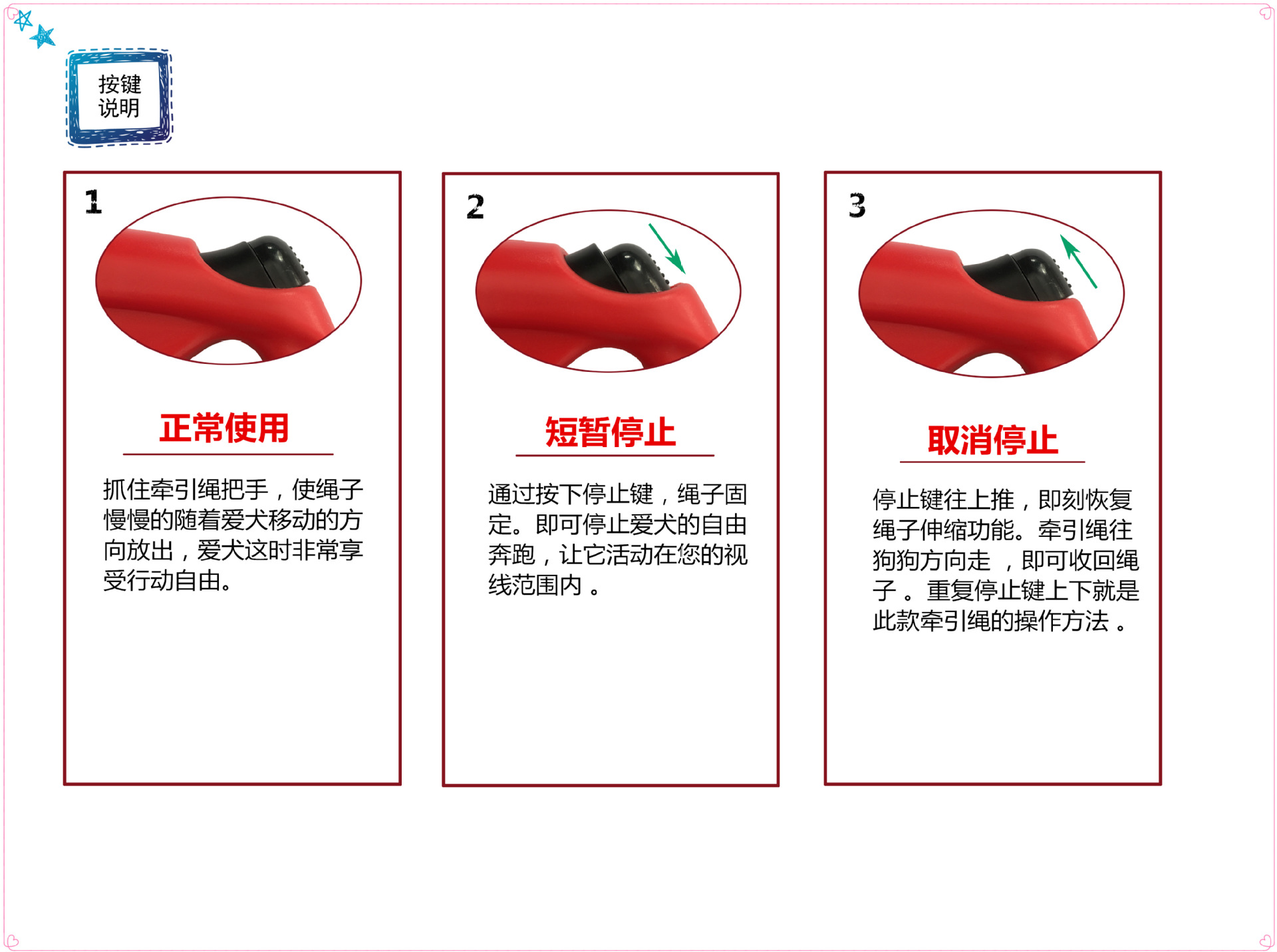 宠物牵引器 狗狗牵引绳 宠物用品 自动按键伸缩牵引带 5M详情1