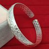 Metal silver women's bracelet, wholesale