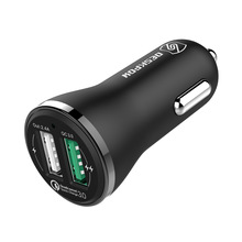 DESKPOW 新款私模QC3.0高通认证双USB车充 30W功率手机快速充电器