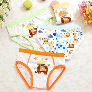 Korean version of boys' underwear 95% cotton children's boxer underwear baby underwear kids student boxer shorts wholesale