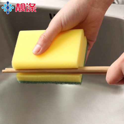 Stainless steel mesh nylon scouring pad sponge dishwashing cloth kitchen wipe cleaning brush lemon pad wholesale