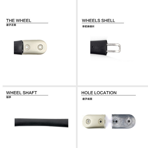 Luggage accessories handles Aluminum frame box handles Password box handle accessories Zinc alloy luggage handles are strong and durable