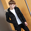 new pattern Men's Cotton winter coat cotton-padded clothes Male have more cash than can be accounted for Korean Edition thickening black Cotton Large student cotton-padded jacket