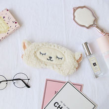 眼罩小羊绵羊遮光眼罩软绵绵睡眠眼罩遮光透气睡觉眼罩