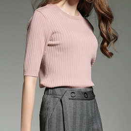 三2023韩版彩羊毛针织衫特价潮货厚实保暖圆领套头毛衫走份批发