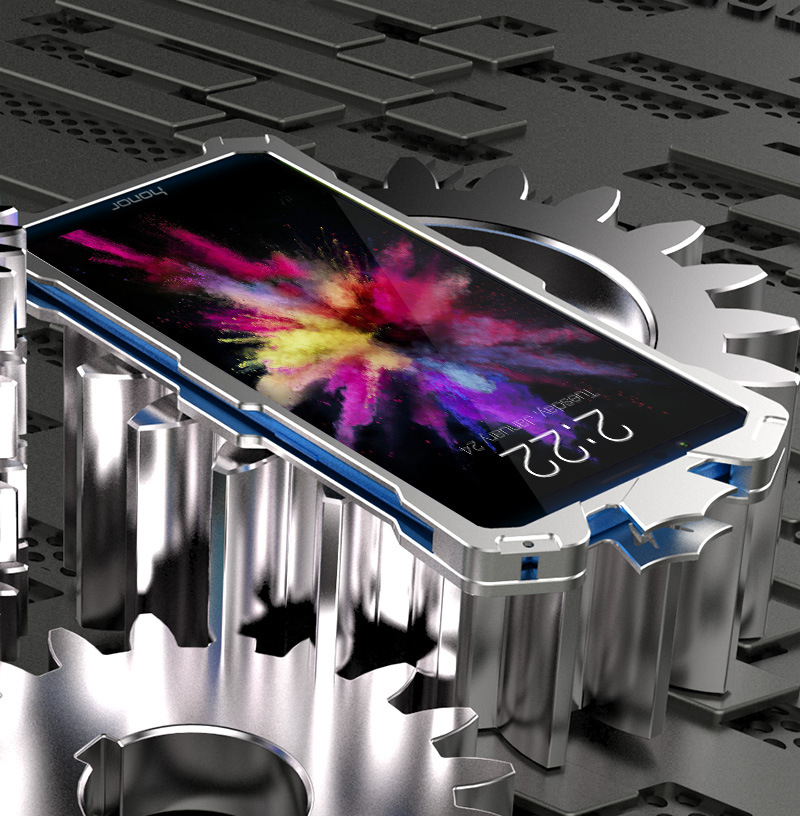 SIMON THOR Aviation Aluminum Alloy Shockproof Armor Metal Case Cover for Huawei Honor 7X