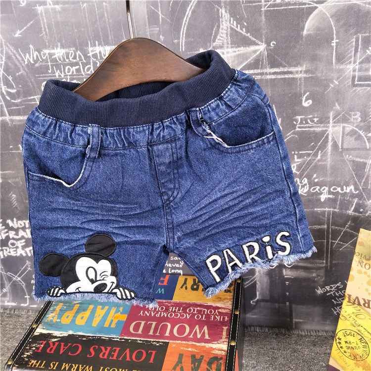 儿童夏季牛仔短裤2017夏季新款男童牛仔短裤
