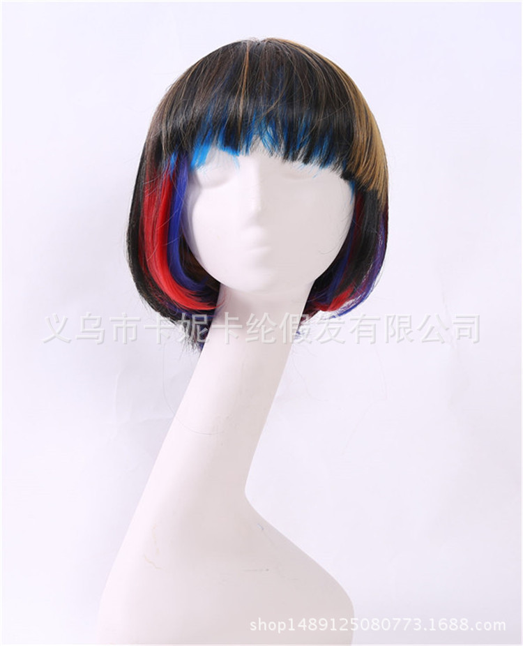 Cabello estudiantil BOBO nuevo estilo de moda fiesta fiesta damas pelucas cortas